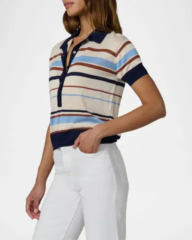 Joe's Jeans The Stella Striped Polo Sweater | Thumbnail 6 Joe's Jeans The Stella Striped Polo Sweater | Thumbnail 6