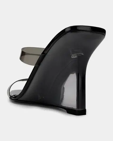 Stuart Weitzman Vinnie 100MM Lucite Wedge Sandals | Thumbnail 2 Stuart Weitzman Vinnie 100MM Lucite Wedge Sandals | Thumbnail 2