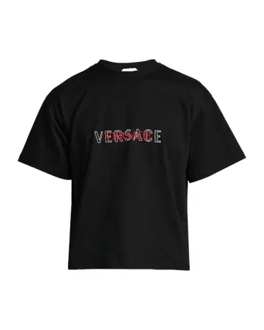 Versace Jeans Couture Logo-Embroidered Cotton T-Shirt | Thumbnail 1 Versace Jeans Couture Logo-Embroidered Cotton T-Shirt | Thumbnail 1