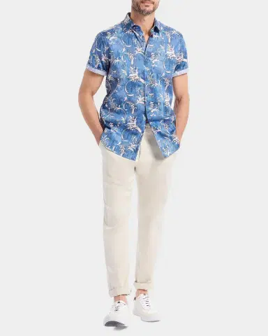 Robert Graham Junipero Woven Short-Sleeve Shirt | Thumbnail 2 Robert Graham Junipero Woven Short-Sleeve Shirt | Thumbnail 2