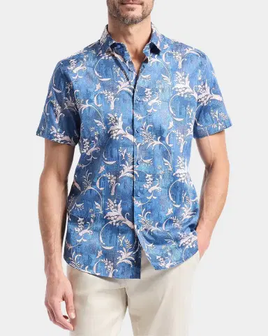 Robert Graham Junipero Woven Short-Sleeve Shirt | Thumbnail 4 Robert Graham Junipero Woven Short-Sleeve Shirt | Thumbnail 4
