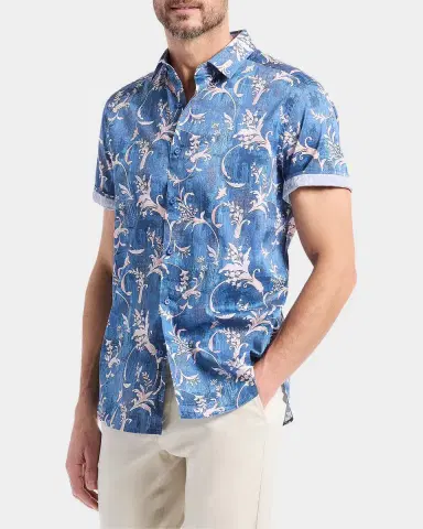 Robert Graham Junipero Woven Short-Sleeve Shirt | Thumbnail 7 Robert Graham Junipero Woven Short-Sleeve Shirt | Thumbnail 7