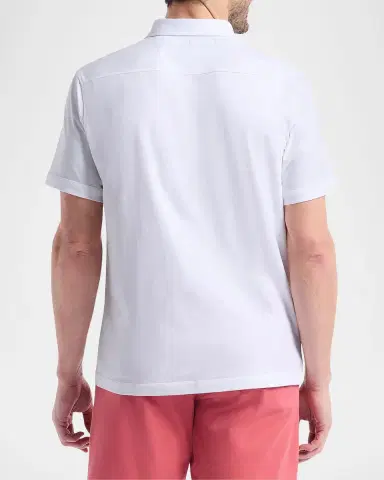 Robert Graham Men 's Out Of Office Cotton Short-Sleeve Shirt | Thumbnail 3 Robert Graham Men 's Out Of Office Cotton Short-Sleeve Shirt | Thumbnail 3