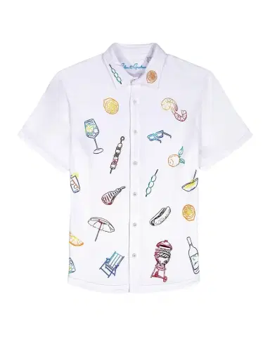 Robert Graham Men 's Out Of Office Cotton Short-Sleeve Shirt | Thumbnail 1 Robert Graham Men 's Out Of Office Cotton Short-Sleeve Shirt | Thumbnail 1