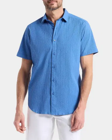 Robert Graham Thresher Seersucker Short-Sleeve Shirt | Thumbnail 4 Robert Graham Thresher Seersucker Short-Sleeve Shirt | Thumbnail 4