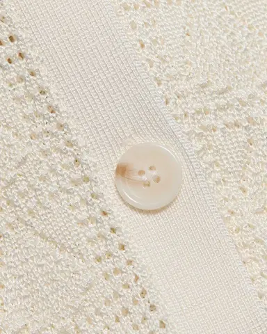 Loulou De Saison Siani Lace Knit Button-Front Top | Thumbnail 6 Loulou De Saison Siani Lace Knit Button-Front Top | Thumbnail 6