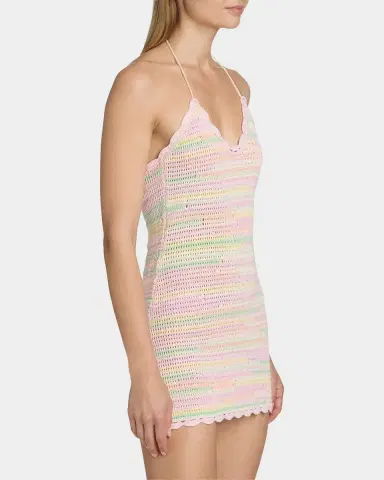 LoveShackFancy Zoa Halterneck Cotton -A-Line Minidress | Thumbnail 7 LoveShackFancy Zoa Halterneck Cotton -A-Line Minidress | Thumbnail 7