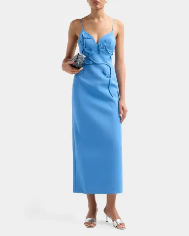 Acler Northwick Floral Appliqué Midi Dress | Thumbnail 2 Acler Northwick Floral Appliqué Midi Dress | Thumbnail 2