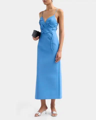 Acler Northwick Floral Appliqué Midi Dress | Thumbnail 4 Acler Northwick Floral Appliqué Midi Dress | Thumbnail 4