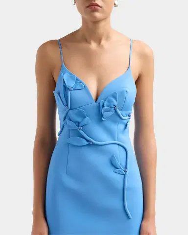 Acler Northwick Floral Appliqué Midi Dress | Thumbnail 5 Acler Northwick Floral Appliqué Midi Dress | Thumbnail 5