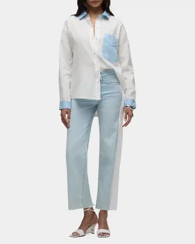 Hudson Oversized Linen Button-Front Shirt | Thumbnail 2 Hudson Oversized Linen Button-Front Shirt | Thumbnail 2