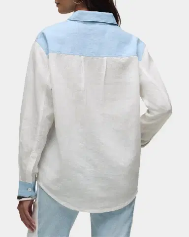 Hudson Oversized Linen Button-Front Shirt | Thumbnail 3 Hudson Oversized Linen Button-Front Shirt | Thumbnail 3