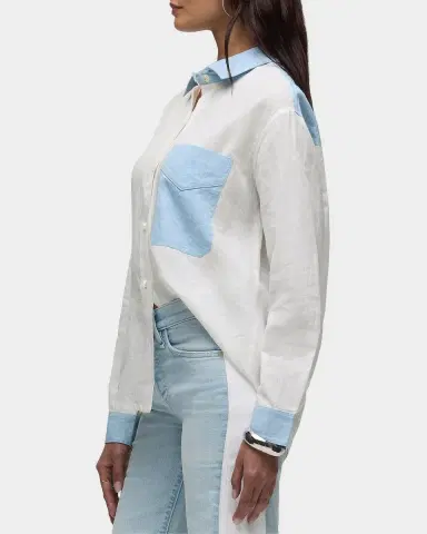 Hudson Oversized Linen Button-Front Shirt | Thumbnail 7 Hudson Oversized Linen Button-Front Shirt | Thumbnail 7