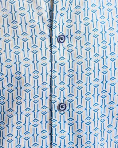 Robert Graham Napier Printed Short-Sleeve Stretch-Cotton Shirt | Thumbnail 6 Robert Graham Napier Printed Short-Sleeve Stretch-Cotton Shirt | Thumbnail 6