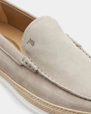 Tod's Men's Pantofola Leather Raffia Loafers | Thumbnail 3 Tod's Men's Pantofola Leather Raffia Loafers | Thumbnail 3