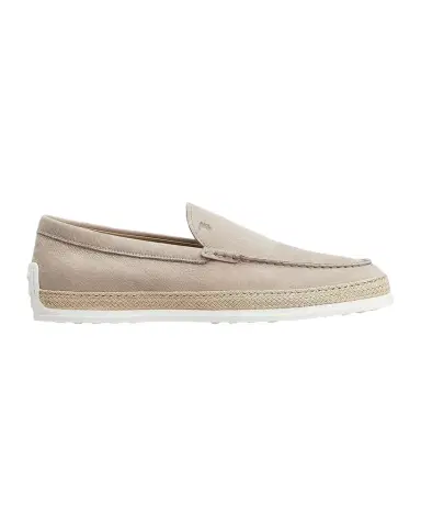 Tod's Men's Pantofola Leather Raffia Loafers | Thumbnail 1 Tod's Men's Pantofola Leather Raffia Loafers | Thumbnail 1