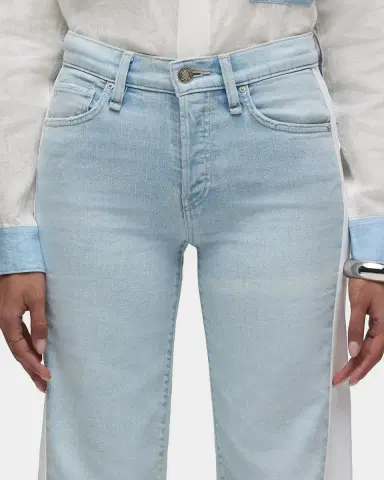 Hudson Rosie Spliced Wide-Leg Ankle Jeans | Thumbnail 5 Hudson Rosie Spliced Wide-Leg Ankle Jeans | Thumbnail 5