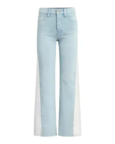 Hudson Rosie Spliced Wide-Leg Ankle Jeans | Thumbnail 1 Hudson Rosie Spliced Wide-Leg Ankle Jeans | Thumbnail 1