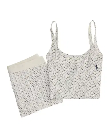 Polo Ralph Lauren Polo Pointelle Tank Boxer Pajamas | Thumbnail 1 Polo Ralph Lauren Polo Pointelle Tank Boxer Pajamas | Thumbnail 1