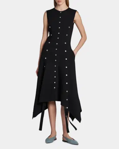 Stella McCartney Snapped Sleeveless Midi Dress | Thumbnail 2 Stella McCartney Snapped Sleeveless Midi Dress | Thumbnail 2