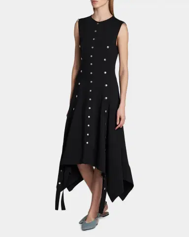 Stella McCartney Snapped Sleeveless Midi Dress | Thumbnail 4 Stella McCartney Snapped Sleeveless Midi Dress | Thumbnail 4