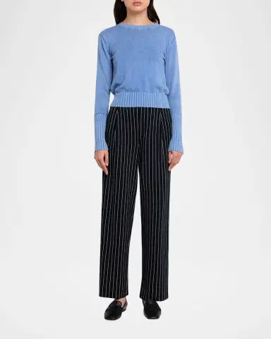 Guest In Residence Sunwash Shrunken Crewneck Sweater | Thumbnail 2 Guest In Residence Sunwash Shrunken Crewneck Sweater | Thumbnail 2