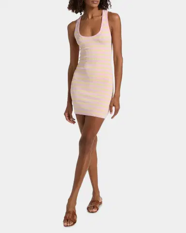 LoveShackFancy Gayle Striped Tank Minidress | Thumbnail 2 LoveShackFancy Gayle Striped Tank Minidress | Thumbnail 2