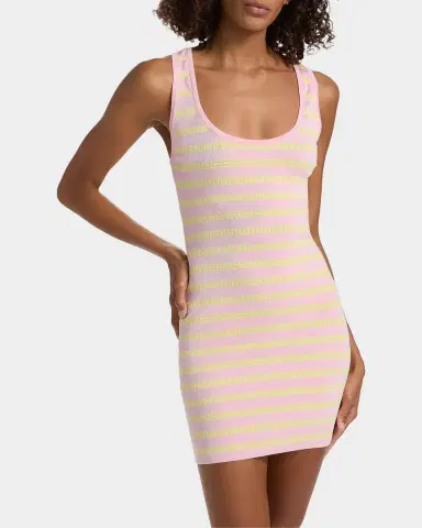 LoveShackFancy Gayle Striped Tank Minidress | Thumbnail 4 LoveShackFancy Gayle Striped Tank Minidress | Thumbnail 4
