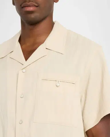 Helmut Lang Men's Relaxed-Fit Camp Collar Shirt | Thumbnail 5 Helmut Lang Men's Relaxed-Fit Camp Collar Shirt | Thumbnail 5