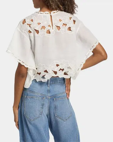 Isabel Marant Relda Embroidered Top | Thumbnail 3 Isabel Marant Relda Embroidered Top | Thumbnail 3