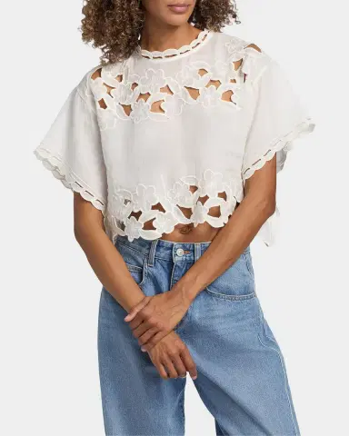 Isabel Marant Relda Embroidered Top | Thumbnail 4 Isabel Marant Relda Embroidered Top | Thumbnail 4