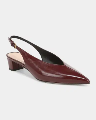 Veronica Beard 40mm Pamela Leather Slingback Pumps | Thumbnail 2 Veronica Beard 40mm Pamela Leather Slingback Pumps | Thumbnail 2