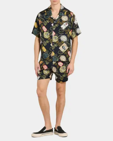 Rhude Men's Vin Bandana-Print Camp Shirt | Thumbnail 2 Rhude Men's Vin Bandana-Print Camp Shirt | Thumbnail 2
