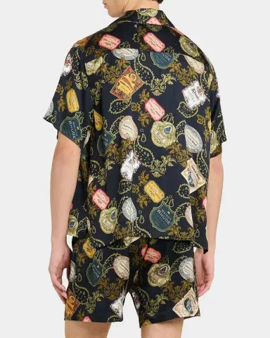 Rhude Men's Vin Bandana-Print Camp Shirt | Thumbnail 3 Rhude Men's Vin Bandana-Print Camp Shirt | Thumbnail 3