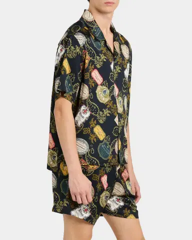 Rhude Men's Vin Bandana-Print Camp Shirt | Thumbnail 6 Rhude Men's Vin Bandana-Print Camp Shirt | Thumbnail 6