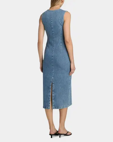 rag & bone Airflex Jasmine Column Midi Dress | Thumbnail 3 rag & bone Airflex Jasmine Column Midi Dress | Thumbnail 3