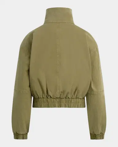 Hudson Sporty Cotton-Blend Crop Bomber Jacket | Thumbnail 8 Hudson Sporty Cotton-Blend Crop Bomber Jacket | Thumbnail 8
