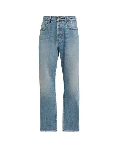 Rhude Men's Pintuck 90s Traxedo Baggy Jeans | Thumbnail 1 Rhude Men's Pintuck 90s Traxedo Baggy Jeans | Thumbnail 1