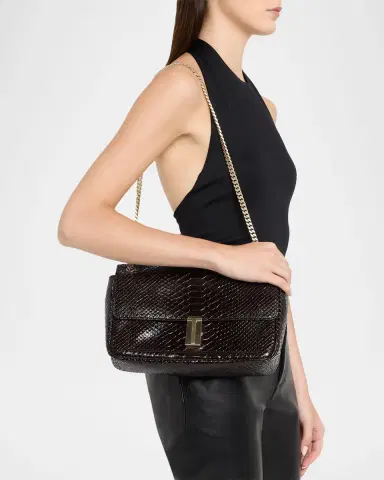 TOM FORD Mia Python-Printed Leather Chain Shoulder Bag | Thumbnail 2 TOM FORD Mia Python-Printed Leather Chain Shoulder Bag | Thumbnail 2