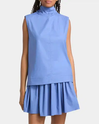 Brandon Maxwell The Finn Cotton Sleeveless Top | Thumbnail 4 Brandon Maxwell The Finn Cotton Sleeveless Top | Thumbnail 4