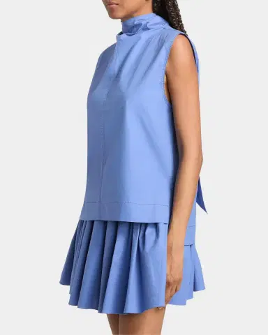 Brandon Maxwell The Finn Cotton Sleeveless Top | Thumbnail 7 Brandon Maxwell The Finn Cotton Sleeveless Top | Thumbnail 7