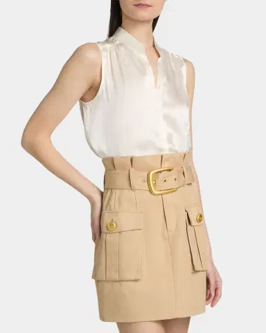 L'AGENCE Phoebe Silk Sleeveless Blouse | Thumbnail 4 L'AGENCE Phoebe Silk Sleeveless Blouse | Thumbnail 4