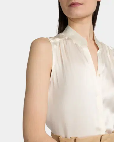 L'AGENCE Phoebe Silk Sleeveless Blouse | Thumbnail 5 L'AGENCE Phoebe Silk Sleeveless Blouse | Thumbnail 5