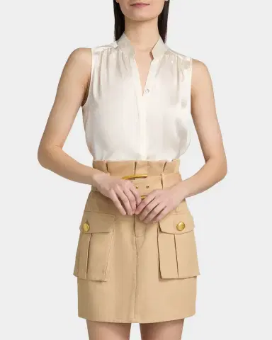 L'AGENCE Phoebe Silk Sleeveless Blouse | Thumbnail 7 L'AGENCE Phoebe Silk Sleeveless Blouse | Thumbnail 7