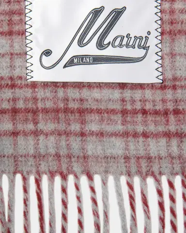 Marni Fringed Wool-Blend Scarf | Thumbnail 2 Marni Fringed Wool-Blend Scarf | Thumbnail 2