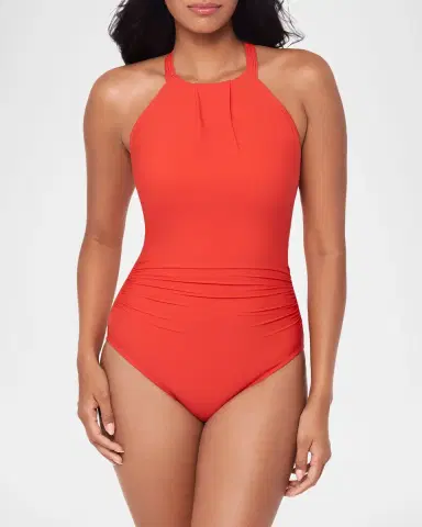 Magicsuit Solids Amelia Halterneck One-Piece Swimsuit | Thumbnail 2 Magicsuit Solids Amelia Halterneck One-Piece Swimsuit | Thumbnail 2