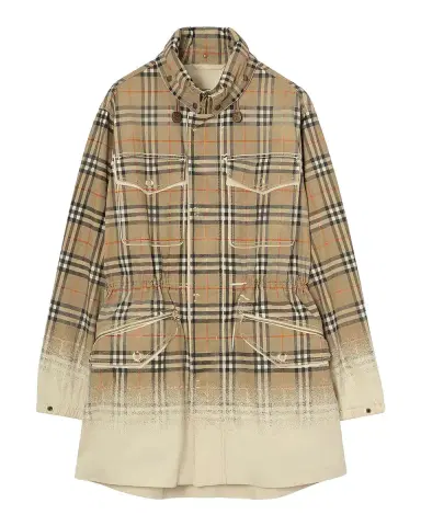 Burberry Men's Lancaster Check Tropical Gabardine Parka | Thumbnail 3 Burberry Men's Lancaster Check Tropical Gabardine Parka | Thumbnail 3