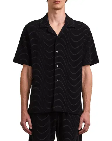 Frescobol Carioca Men's Roberto Fibra Terry-Cotton-Blend Camp Shirt | Thumbnail 3 Frescobol Carioca Men's Roberto Fibra Terry-Cotton-Blend Camp Shirt | Thumbnail 3