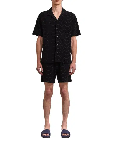 Frescobol Carioca Men's Roberto Fibra Terry-Cotton-Blend Camp Shirt | Thumbnail 4 Frescobol Carioca Men's Roberto Fibra Terry-Cotton-Blend Camp Shirt | Thumbnail 4