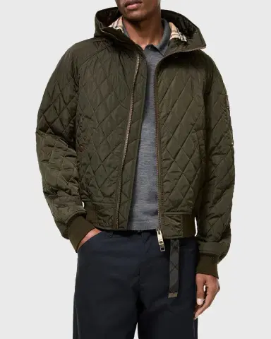 Burberry Men's Elliston Quilted Bomber Jacket | Thumbnail 3 Burberry Men's Elliston Quilted Bomber Jacket | Thumbnail 3
